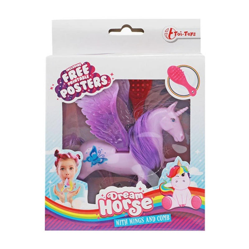 Load image into Gallery viewer, Toi-toys toi toys eenhoorn pegasus met borstel
