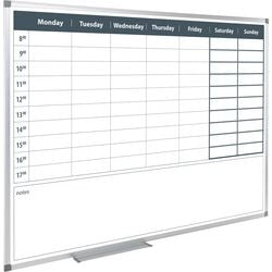 Magnetisch whiteboard plw96od weekplanning wit