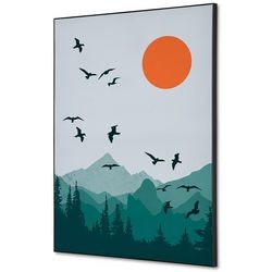 Textielen wanddecoratie showdown tfr22wa2-set-i25 400 x 400 sun and birds