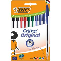 Balpen bic keurenassortiment cristal original