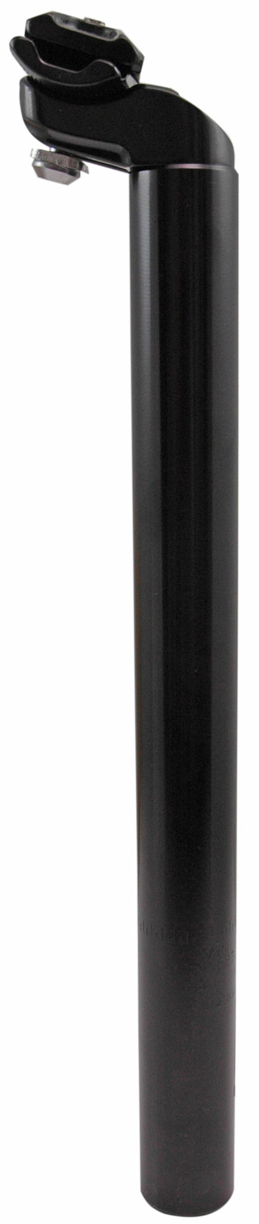 zadelpen vast 31.6 x 350 mm aluminium zwart