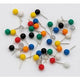 Landkaartpunaises wedo metaal kleurenassortiment
