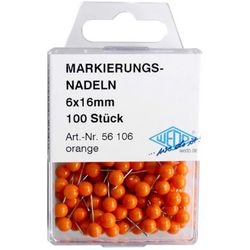 Landkaartpunaises wedo metaal oranje
