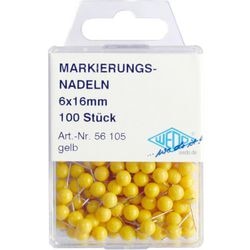 Landkaartpunaises wedo metaal geel