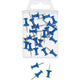 Landkaartpunaises wedo metaal blauw