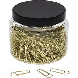 Paperclips wedo metaal 65 mm geel