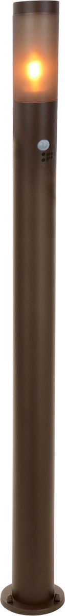 Eglo helsinki sokkellamp - staande lamp buiten - e27 - 110 cm - bruin