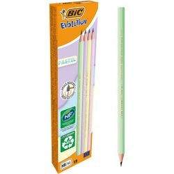 Potlood bic 518307 potloodpunt pastelgroen, pastelgeel, pastelroze, pastelpaars
