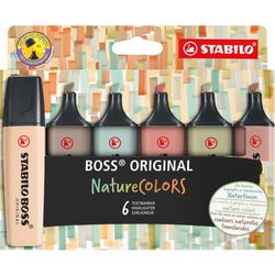 Load image into Gallery viewer, Stabilo tekstmarker boss original kleurenassortiment beitelpunt 6 stuks
