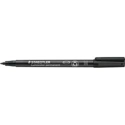 Staedtler pen lumocolor 317 fiber 1mm zwart watervast
