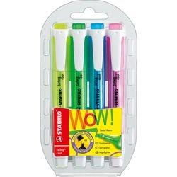 Load image into Gallery viewer, Stabilo tekstmarker swing cool 275 4 kleurenassortiment breed beitelpunt 4 stuk
