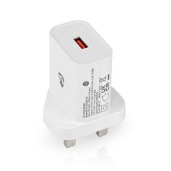 Oplader nedis wcqc302awtuk wit