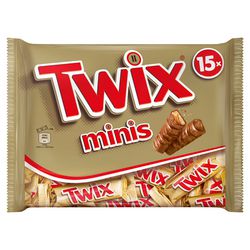 Mini-chocoladereep twix minis 15 stuks à 20 g