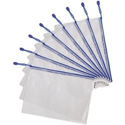 Opbergtas djois a4 blauw pvc (polyvinylchloride)