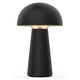 Bureaulamp meet powered by paperflow led visby zwart netstroom 135x135 x225 mm