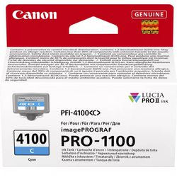 Inktcartridge canon pfi-4100c cyaan origineel