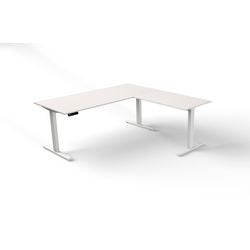 Zit-sta-bureau kerkmann move 3 l-vorm wit