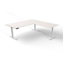 Zit-sta-bureau kerkmann move 3 l-vorm wit