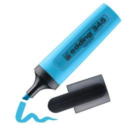 Tekstmarker edding 345 blauw permanent navulbaar