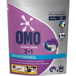 Wasmiddelcapsules omo active clean 3 in 1 multikleur