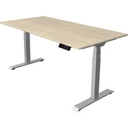 Zit-sta-bureau kerkmann move 1 stable esdoorn, zilver 1270 mm x 1600 mm