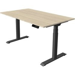 Zit-sta-bureau kerkmann move 1 stable esdoorn, grijs 1270 mm x 1400 mm