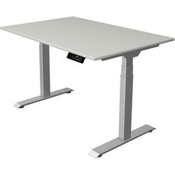 Zit-sta-bureau kerkmann move 1 stable grijs, zilver 1270 mm x 1200 mm