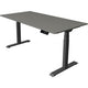 Zit-sta-bureau kerkmann move 1 stable grafiet, grijs 1270 mm x 1600 mm