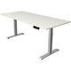 Zit-sta-bureau kerkmann move 1 stable wit, zilver 1270 mm x 1800 mm