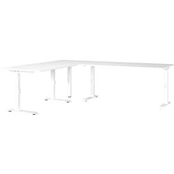 Hoekbureau germania 7896-84uk wit c-voet