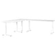 Hoekbureau germania 7896-84uk wit c-voet