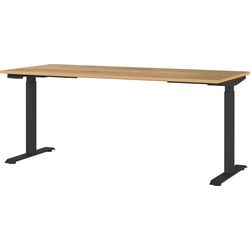 Zit-sta-bureau germania 7909-593be navarra-eiken, zwart t-voet