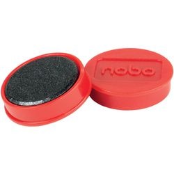Whiteboard-magneten nobo 1915300 rood magnetisch