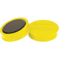 Whiteboard-magneten nobo 1915309 geel magnetisch