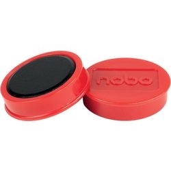Whiteboard-magneten nobo 1915314 rood magnetisch