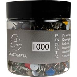 Punaises exacompta 14767e kleurenassortiment 338 g