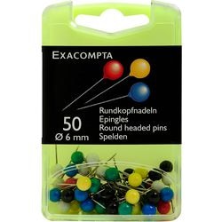Landkaartpunaises exacompta 14375e bolvormig kleurenassortiment