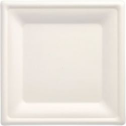 Eetbord papstar pure wit 20 x 6,5 x 20 cm 50 stuks