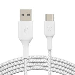 Oplaadkabel belkin cab002bt3mwh wit usb-a male naar usb-c male