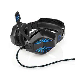Koptelefoon nedis ghst250bk bedraad zwart