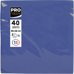 Servetten pronappe 2-laags blauw 38 x 38 cm
