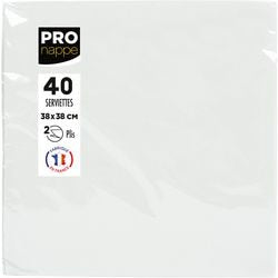 Servetten pronappe 2-laags wit 19 x 19 x 7,5 cm