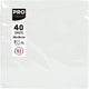 Servetten pronappe 2-laags wit 19 x 19 x 7,5 cm