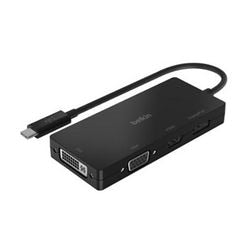 Usb-c-multipoort-adapter belkin zwart 110 g