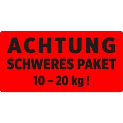 Waarschuwingsetiketten avery zweckform 7254 rood zelfklevend