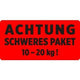 Waarschuwingsetiketten avery zweckform 7254 rood zelfklevend