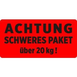 Waarschuwingsetiketten avery zweckform 7255 rood zelfklevend