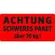 Waarschuwingsetiketten avery zweckform 7255 rood zelfklevend
