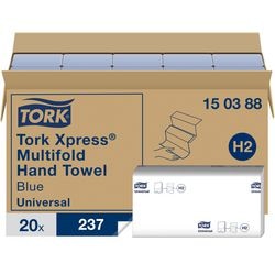 Handdoek tork 150388 blauw 2-laags