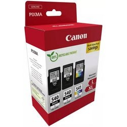 Inktcartridge canon zwart pg540 l en 3-kleuren cl 541 xl origineel